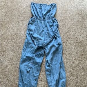 Cute denim jumpsuit!